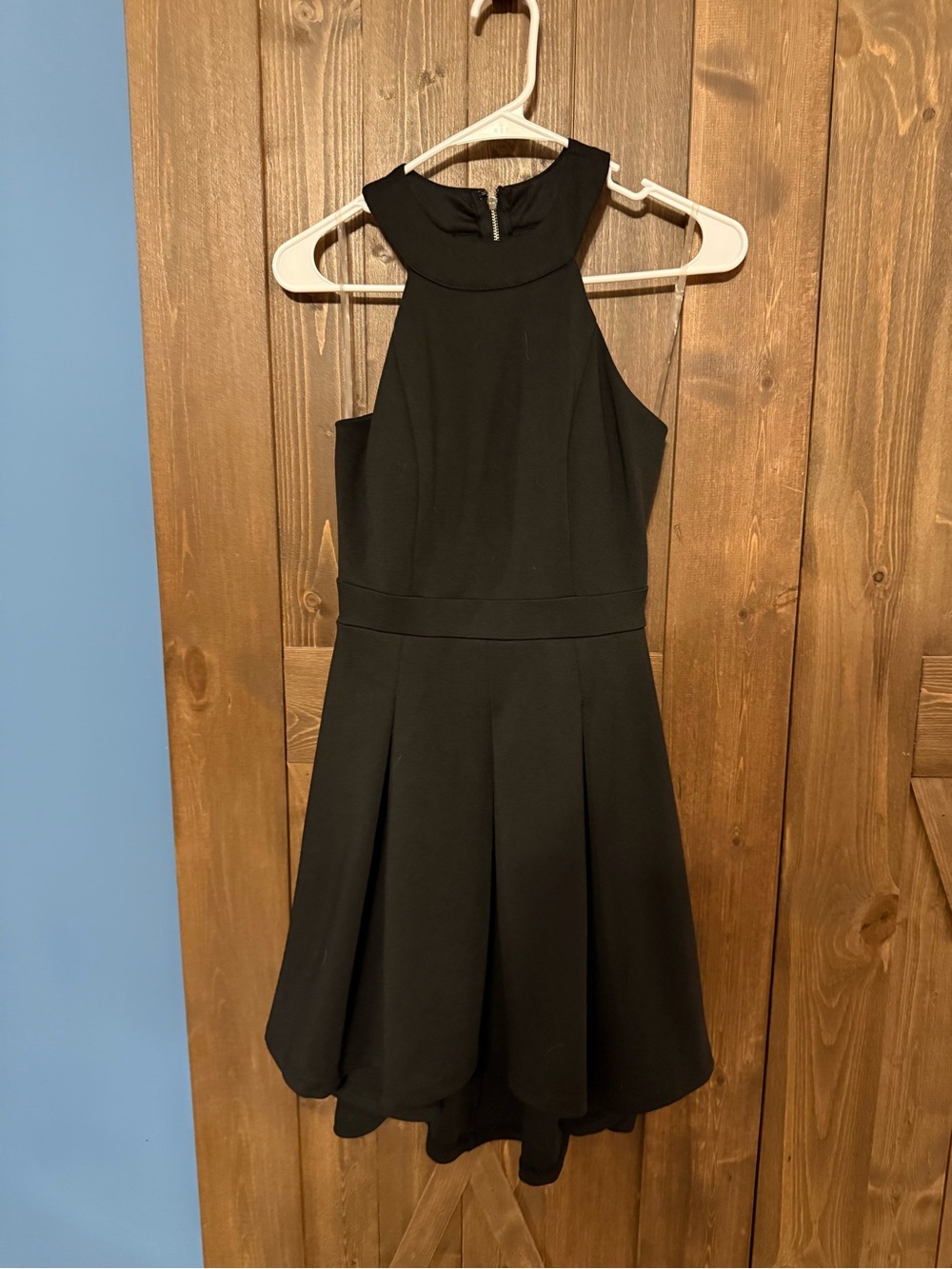 Windsor Black Sleeveless Fit-and-Flare Dress